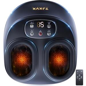 TJXVX Massaggiatore Plantare Shiatsu Riscaldato con Compressione d'Aria, Telecomando, Modalità Multiple, per Ufficio e Relax a Casa - Fino a EU 46