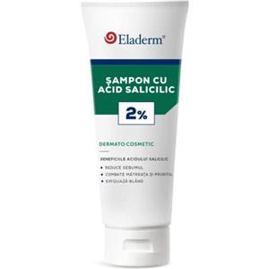 ELADERM Shampoo Acido Salicilico 2% 200ml | Antiforfora, Prurito, Psoriasi, Dermatite Seborroica, Desquamazione, Cuoio Capelluto Grasso | Purificante Seboregolatore Forfora Grassa Acne Cuoio Capelluto