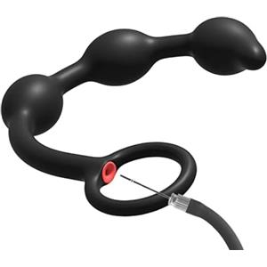 FJUJMLAN Nuovo plug anale gonfiabile super lungo con tre palline e pompa, enorme plug anale anale, palline anali in silicone, divaricatore anale, sesso anale, grande dilatatore anale, sex toy SM