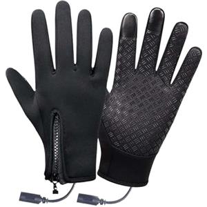 Generic Guanti riscaldati USB - Scaldamani riscaldati, guanti touch screen ricaricabili, abbigliamento invernale per esterni e interni, per sci, corsa, ciclismo, escursionismo, viaggi, sport, protezione dal