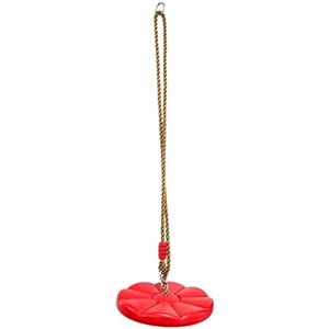 Generico Altalena Disco - Altalena Disco Corda Arrampicata Bambini Sedile Rotondo Piattino Regolabile PP/PE | Gioco Sospeso Esterno Struttura Giochi Giardino Casetta Albero Carico Massimo