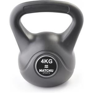 MATCHU - kettlebell da, vinile Hand Peso (disponibile in 4 diversi Pesi), Grau