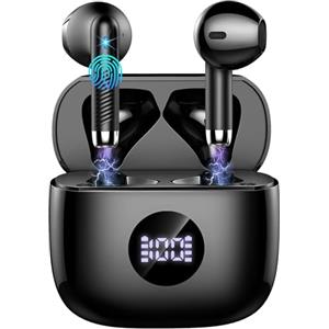 Jxrev 2026 Cuffie Bluetooth Auricolari Bluetooth 5.4, Cuffie Wireless con 4 ENC Cancellazione Rumore Mic, Cuffie in Ear 40 Ore di Riproduzione, Cuffie Senza Filo HiFi Stereo IP7 Impermeabili per iOS/Android