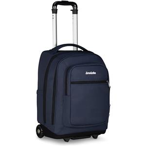 Invicta Trolley Scuola Bump,Blu, 38 L, Doppio Scomparto, Barra Telescopica, Ruote 75 mm, Tasca attrezzata, Scomparto porta pc, Tasche portaborraccia, Scuola media e superiore, Ragazzo, Ragazza