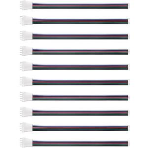 Amefil 10 paia di connettori SM JST 5 pin/15 cm 5050 RGBW RGBWW striscia LED luce