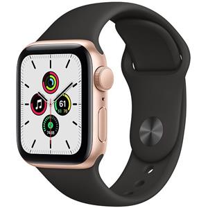 Apple Watch SE Alluminio 40 mm (2020) | WiFi + Cellular | oro | Cinturino Sport nero S/M