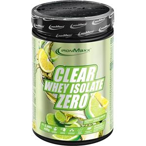 IronMaxx Clear Whey Isolate Zero Lemon Lime 400g - Polvere di proteine del siero di latte senza zucchero, bevanda proteica rinfrescante con 24 g di proteine per porzione