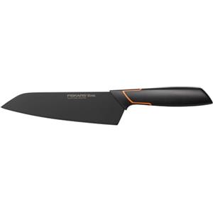 Fiskars Coltello Santoku, Acciaio Inossidabile, Nero/Arancione, 30.4 x 9.2 x 1.9 cm, 1003097