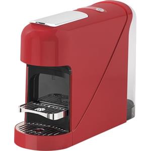 SMART-J Macchina da Caffè Espresso 19 Bar 1400W Compatibile Capsule Nespresso - Serbatoio 900ml, Riscaldamento 40s, Acciaio Inox, Espresso e Lungo, Spegnimento Automatico (Rosso)