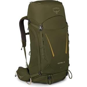 Osprey Kestrel 48 (Schienale AirScape | Copertura antipioggia integrata inclusa | Zaino robusto stile rucksack | Fissaggio per bastoncini da trekking) - Moss Green L-XL