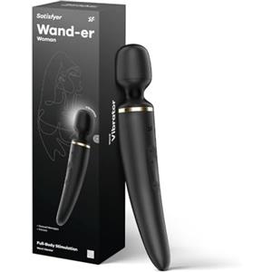 Satisfyer Wand-er Donna Bacchetta Massaggiante con 50 Modalità di Vibrazione | Sex Toy forte e silenzioso | Massaggio del Corpo per Donne e Uomini | Piccolo Vibratore per Tutto il Corpo