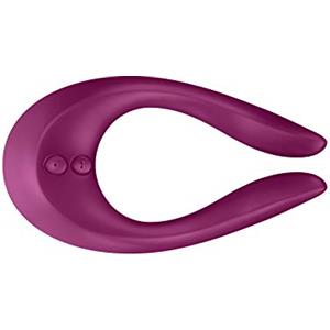 Satisfyer Partner Multifun 2, vibratore per donne, uomini e coppie, vibratore con 100 combinazioni di vibrazioni, tecnologia a batteria, impermeabile