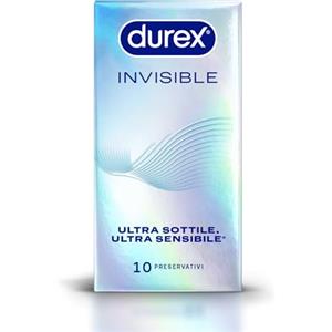 Durex Invisible Preservativi Ultra Sottili (0.048 mm) Ad Alta Sensibilità, Maxiformato Esclusiva Online, 30 Profilattici