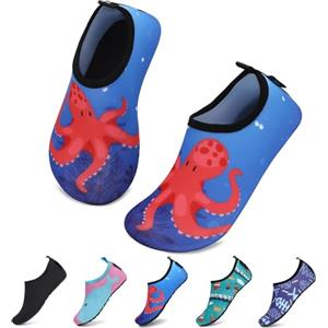 SAGUARO Scarpe da Sport Acquatici Ragazzi Ragazze Scarpette Scoglio Scarpe da Immersione Piscina Spiaggia Fiume Mare Nuoto Surf Acqua per Bambini, Blu Cobalto, 22/23 EU