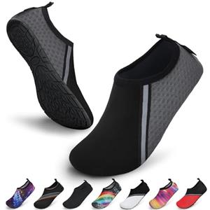 SAGUARO Scarpette Scoglio Uomo Donna Scarpe da Sport Acquatici Barefoot Scarpe da Piscina Spiaggia Canottaggio Mare Fiume Nuoto Surf Vela Calzini per Immersione (Bohemia Bianco,42/43 EU)