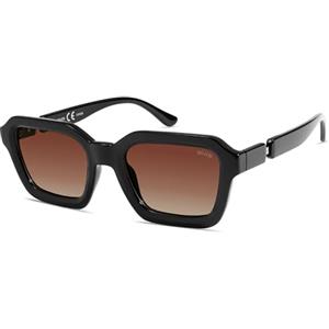 SOJOS Occhiali da sole quadrati polarizzati retrò donna uomo vintage esagonale occhiali da sole con protezione UV400 SJ2377 (Cornice nera e lenti arancioni)