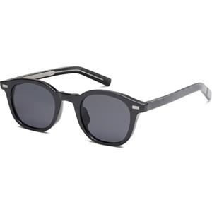 SOJOS Occhiali da sole quadrati retrò rotondi donna uomo vintage classico occhiali da sole con protezione UV400 SJ2316, Nero , m