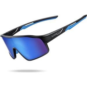 Lamicall Polarizzati Occhiali Ciclismo per Bambini - [22g Ultraleggero] UV400 Protezione, Materiale-TR90, Occhiali da Sole Sportivi con Naselli Regolabili, Occhiali Bambini per Corsa/Ciclismo/Baseball