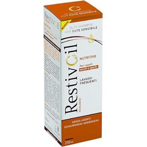 RestivOil Shampoo Fisiologico Nutriente per Capelli, Olio Fisiologico con Azione Idratante Protettiva e Riparatrice, per Capelli Secchi e Opachi, 250 ml