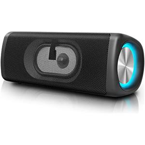 Nictiv Cassa Bluetooth Portatile Potente, 20W Altoparlante Bluetooth Waterproof IP67, Bassi Potenti, Associazione Stereo, Speaker Wireless Bluetooth 5.0 con Luce LED, Microfono Incorporato, TF/AUX