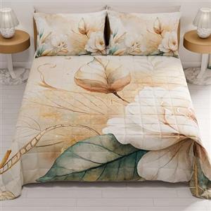 PETTI Artigiani Italiani - Copriletto Singolo Estivo 170x260cm 100 g/m² Double Face, Trapuntino Letto Singolo Primaverile, Trapunta Leggera, Floreale 154, 100% Made in Italy