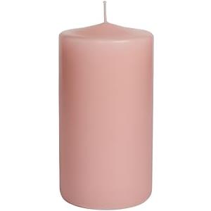 Cereria Di Giorgio - 12 Candele Cero - Diametro 5 cm Altezza 8 cm - Colore Rosa antico - Durata 25 ore - Non profumate