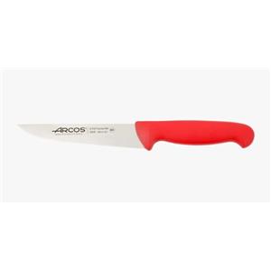 Arcos Serie 2900 - Coltello Cucina - Lama Acciaio Inossidabile Nitrum 150 mm - Manico Polipropilene Colore Rosso