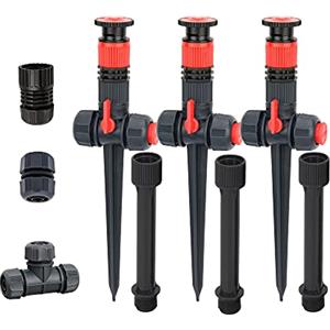 Eden 96093 - Irrigatore da giardino con design flessibile multi-regolabile, con set di estensione, ideale per prodotti da giardinaggio fai da te