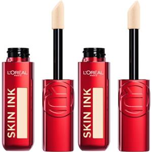 L'Oreal Paris L'Oréal Paris Fondotinta Correttore 2in1 Skin Ink Semipermanente 48h Light Neutral 15 Finish Matte No Transfer Texture Leggera - 2 Flaconi da 15ml