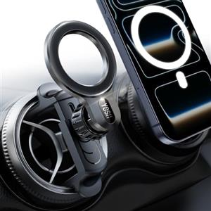 YOSH Supporto per Magsafe Porta Cellulare Auto Magnetico per Mercedes Benz Classe A/C A180/200 C180/200/260/300,GLB/GLC e Audi A1,Supporto Telefono Auto per iPhone 17 16 15 14 13 12