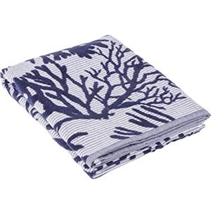 Baroni Home Telo Mare e Pareo con Nappe Colorate 80% Cotone 20% Poliestere, Telo Hammam Multiuso per Spiaggia, Yoga e Piscina Super Assorbente, Asciugatura Rapida, Jacquard Blu 160x90 cm