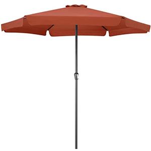 Kingsleeve® Ombrellone 330 cm Apertura Manovella Protezione UV80+ Pieghevole Impermeabile Ombrello Balcone Giardino