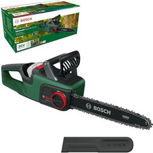 Bosch Sega a catena a batteria AdvancedChain 36V-35-40 (per tagliare in legno duro; 36 Volt System; velocità della catena: 14m/s; senza batteria)