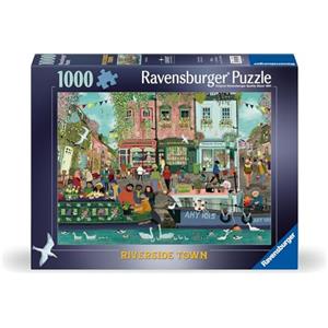Ravensburger 12000814 - Città lungo il fiume - puzzle 1000 pezzi - puzzle adulti e ragazzi da 14 anni,