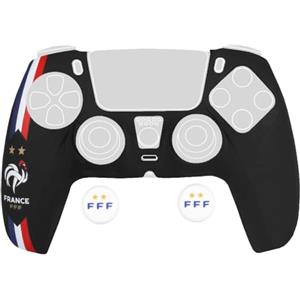 Konix FFF Custodia protettiva per controller DualSense PS5 - Silicone - Supporti per pollici - Nero