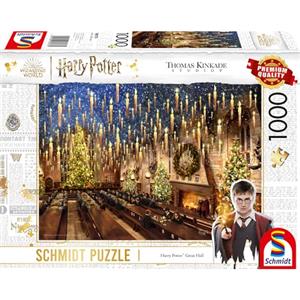 Schmidt Spiele 58578 Thomas Kinkade, Wizarding World, Harry Potter, Great Hall, puzzle da 1000 pezzi