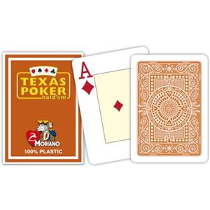 Modiano 3005465 Texas Poker 2 Jumbo, Index Marrone