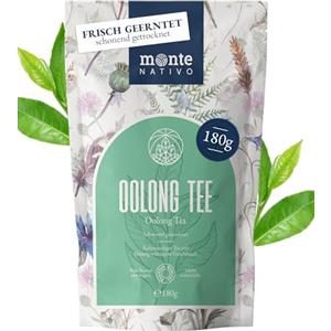 Monte Nativo Tè Oolong Monte Nativo (180g) - Tè Oolong in Foglie Sciolte - Autentiche Foglie Cinese - Aromatico, Puro e Naturale - Senza Additivi - Infuso Fresco e Salutare