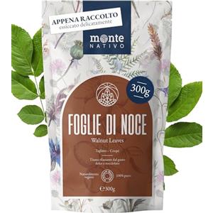 Monte Nativo Foglie di Noce Monte Nativo (300g) - Tisana foglie di noce - Erbe secche pure per un tè aromatico