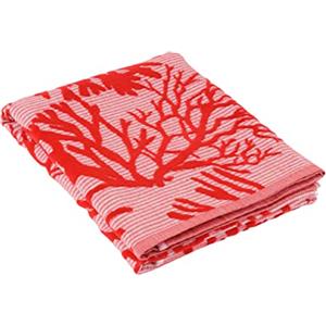 Baroni Home Telo Mare e Pareo con Nappe Colorate 80% Cotone 20% Poliestere, Telo Hammam Multiuso per Spiaggia, Yoga e Piscina Super Assorbente, Asciugatura Rapida, Jacquard Rosso 160x90 cm