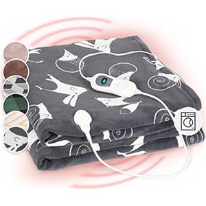 KLARSTEIN Matrimoniale XXL, Coperta Termica Elettrica 200 x 180 cm, Scaldaletto Matrimoniale Elettrico 3 Livelli di Temperatura, Lavabile in Lavatrice, Coperta Elettrica per Letto e Divano