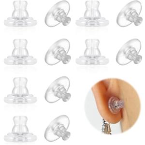 JRYXDS 12 Pezzi Di Ricambio In Silicone Ipoallergenico Per Orecchini Pendenti In Silicone