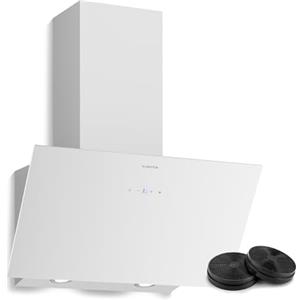 Klarstein Cappa Aspirante a Incasso 60cm, Cappa Cucina con Filtro, Cappa Cucina in Alluminio Lavabile in Lavastoviglie, Cappa Incasso con Flusso d'Aria 305m³/h, LED, Cappa Filtrante con Touch Control