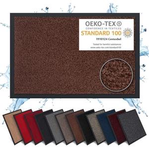 Carpet Diem Zerbino 40 x 60 cm - Tappeto ingresso antisporco - Interno ed Zerbino da Esterno, Tappetino antiscivolo per Porta, Tappeto antisporco per Porta d Ingresso - Marrone