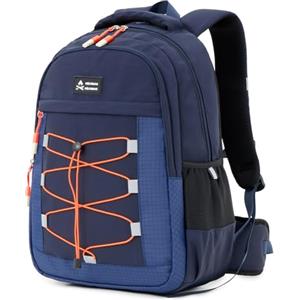 Amythe Zaino Outdoor Ragazzi e Ragazze, Zaino Adolescenti Trekking 21L, Leggero Impermeabile Giornaliero con Cintura Lombare Rimovibile e Strisce Riflettenti per Campeggio e Trekking