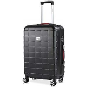 Monzana® Valigia Bagaglio a Mano Trolley con Chiusura TSA Ruote Gemellate Manico Telescopico Misura L Valigia Nera