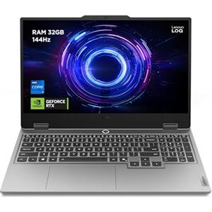 Lenovo LOQ 15" Notebook Gaming, NVIDIA GeForce RTX 5060 8GB GDDR7, Intel Core i7-13700HX (5.0 GHz), RAM 16GB DDR5-4800, 1TB SSD M.2 2242 PCIe 4.0x4 NVMe, FHD 144Hz, Windows 11 Tastiera Retroilluminata