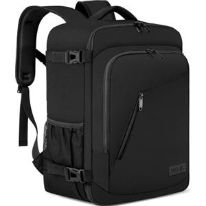 WENIG Zaino Ryanair 40x30x20 Bagaglio a Mano per Eurowings Wizzair Zaino da Viaggio Aereo 24L Borsa da Cabina per Voli,14 Pollici Zaino Porta PC con Caricatore USB Zaino da Viaggio per Donna Uomo,Nero