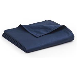 YnM Copripiumino in 100% cotone certificato Oeko-Tex, morbido, accogliente e traspirante, per coperte ponderate (122 cm x 183 cm), stampa blu navy