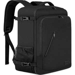 WENIG Bagaglio a Mano 55x40x20 Zaino da Viaggio Aereo Borse da Cabina 55x40x20 Zaino Porta PC 17.3 pollici con Caricatore USB per Scuola Trekking Lavoro Casual Daypack 44L Nero